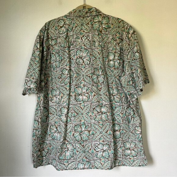 Territory Ahead100% Cotton Floral Hibiscus Hawaiian Shirt Size XXL Tropical - Picture 2 of 8